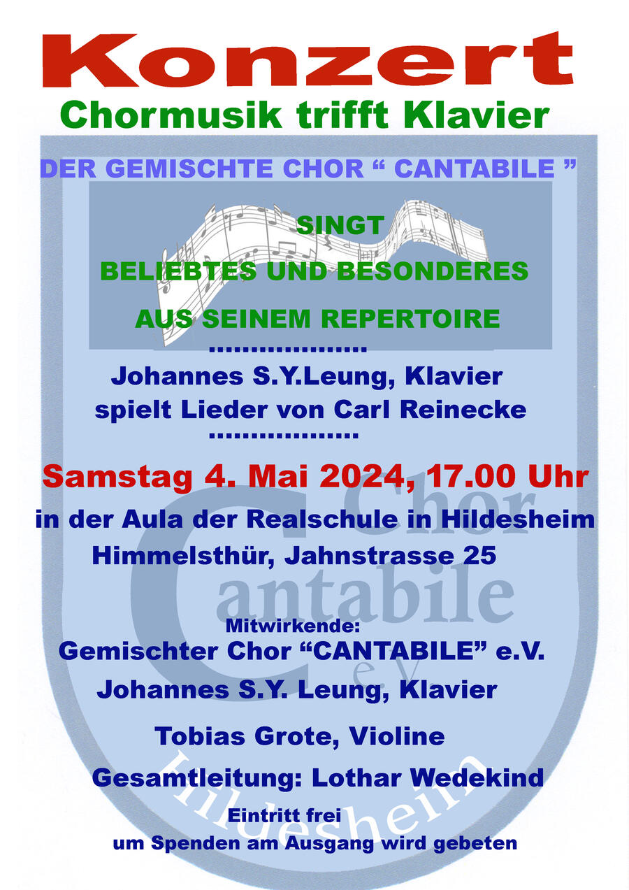 Interner Link: Zur Veranstaltung Frühjahrs-Konzert: Chormusik trifft Klavier