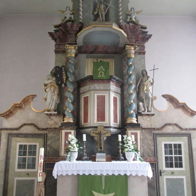 Bild vergr&ouml;&szlig;ern: St.KatharinaKanzelaltar