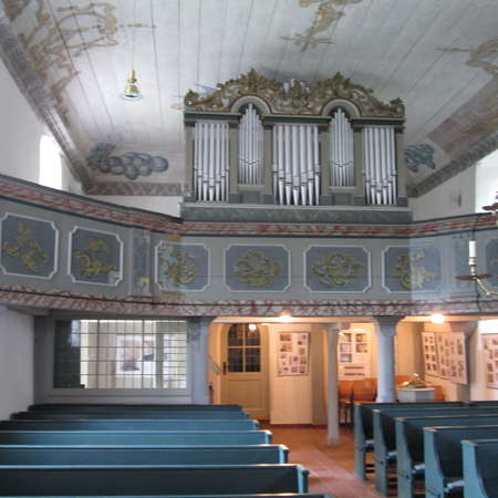 Bild vergrößern: Orgelempore der Martin-Luther-Kirche Sottrum
