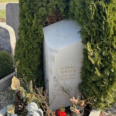 Bild vergr&ouml;&szlig;ern: Friedhof_Grab_Hanne_Haller2