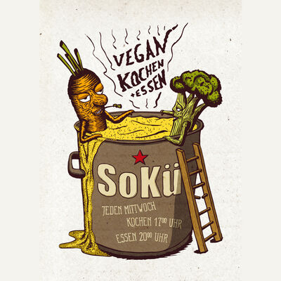 Interner Link: Zur Veranstaltung Stadtkultur: SoKü  - Die SoliKüche kocht vegan